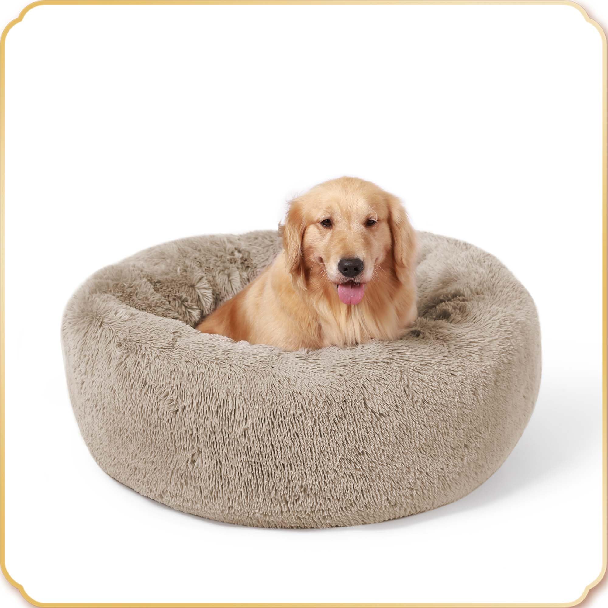 HACHIKITTY Calming Donut Cuddler vacuum-packed packaging ready for easy setup.