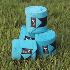 HackFond horse polo leg wraps close-up in soft fleece for leg protection during training