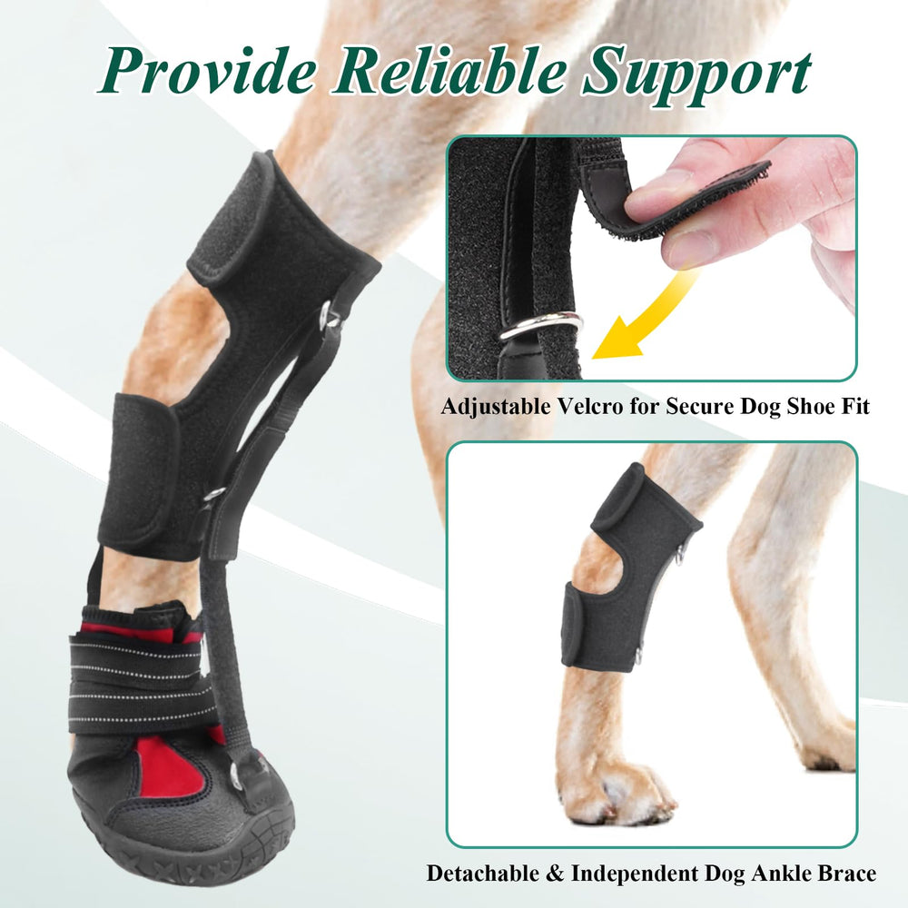 HAGGEMI strap-on drop-foot brace with reflective laces improves nighttime visibility.