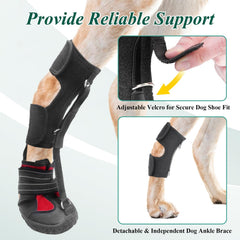 HAGGEMI strap-on drop-foot brace with reflective laces improves nighttime visibility.