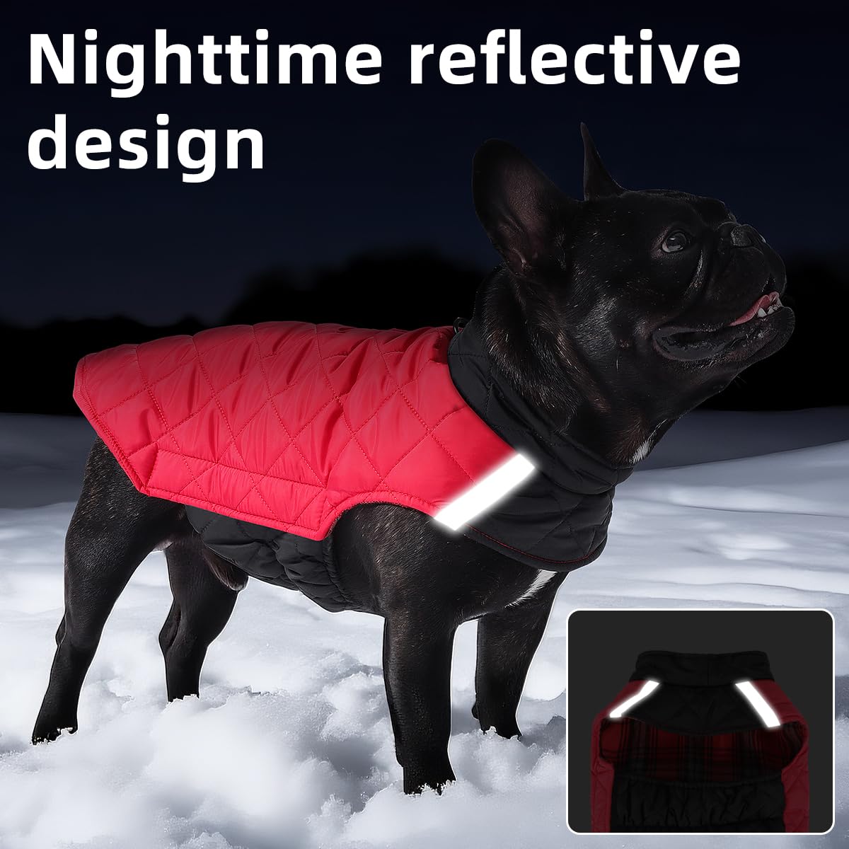 Hahbabya coat with adjustable neck Velcro and belly straps for secure fit