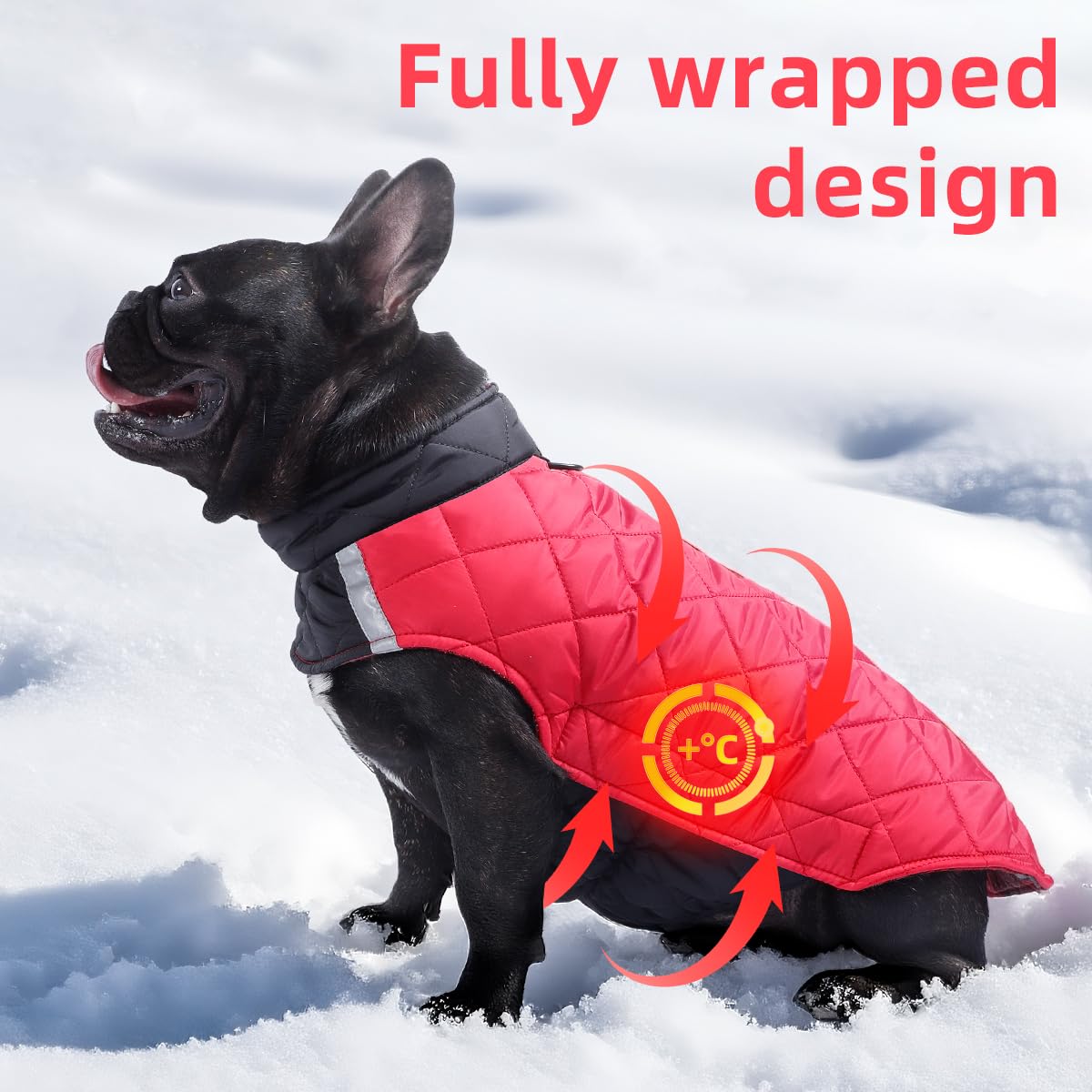Hahbabya coat adjustable neck collar demonstrates secure, comfortable fastening.