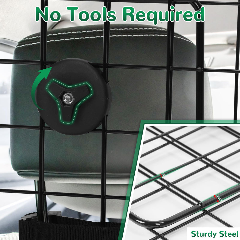 HAITRAL barrier keeps pets safely in the rear while drivers relax, reducing front-seat distractions.