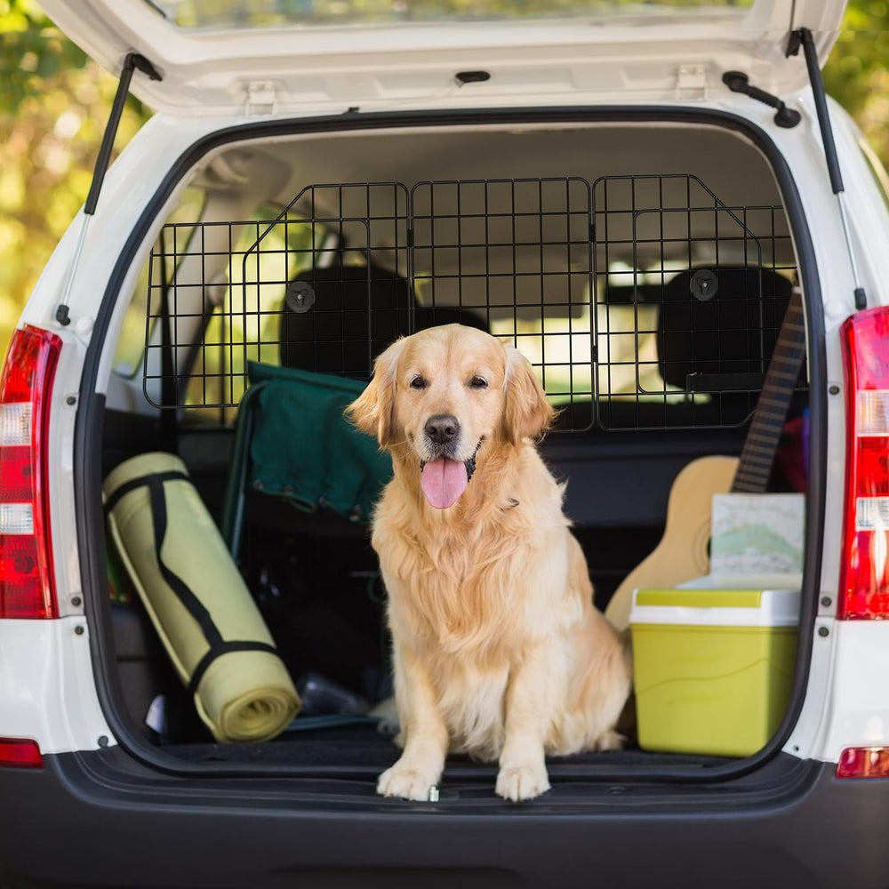 HAITRAL barrier offers clear rear visibility through grid design, allowing you to monitor pets via rear-view mirror.