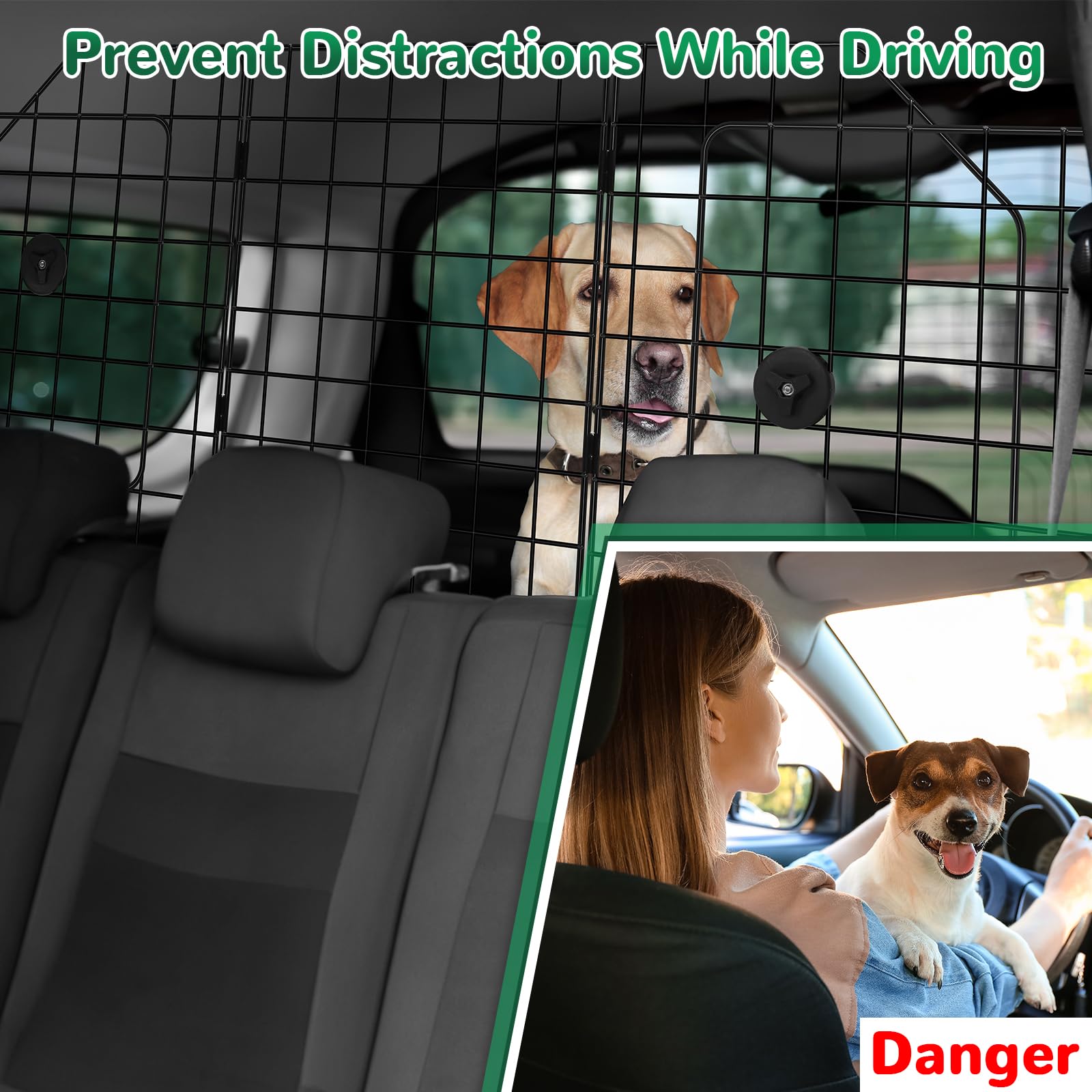 HAITRAL heavy-duty steel wire construction provides sturdy protection without scratching interiors during road trips.