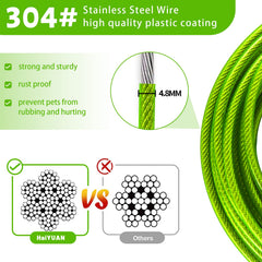 HaiYUAN: cable de 20 pies para perros, ideal para parques y patios.