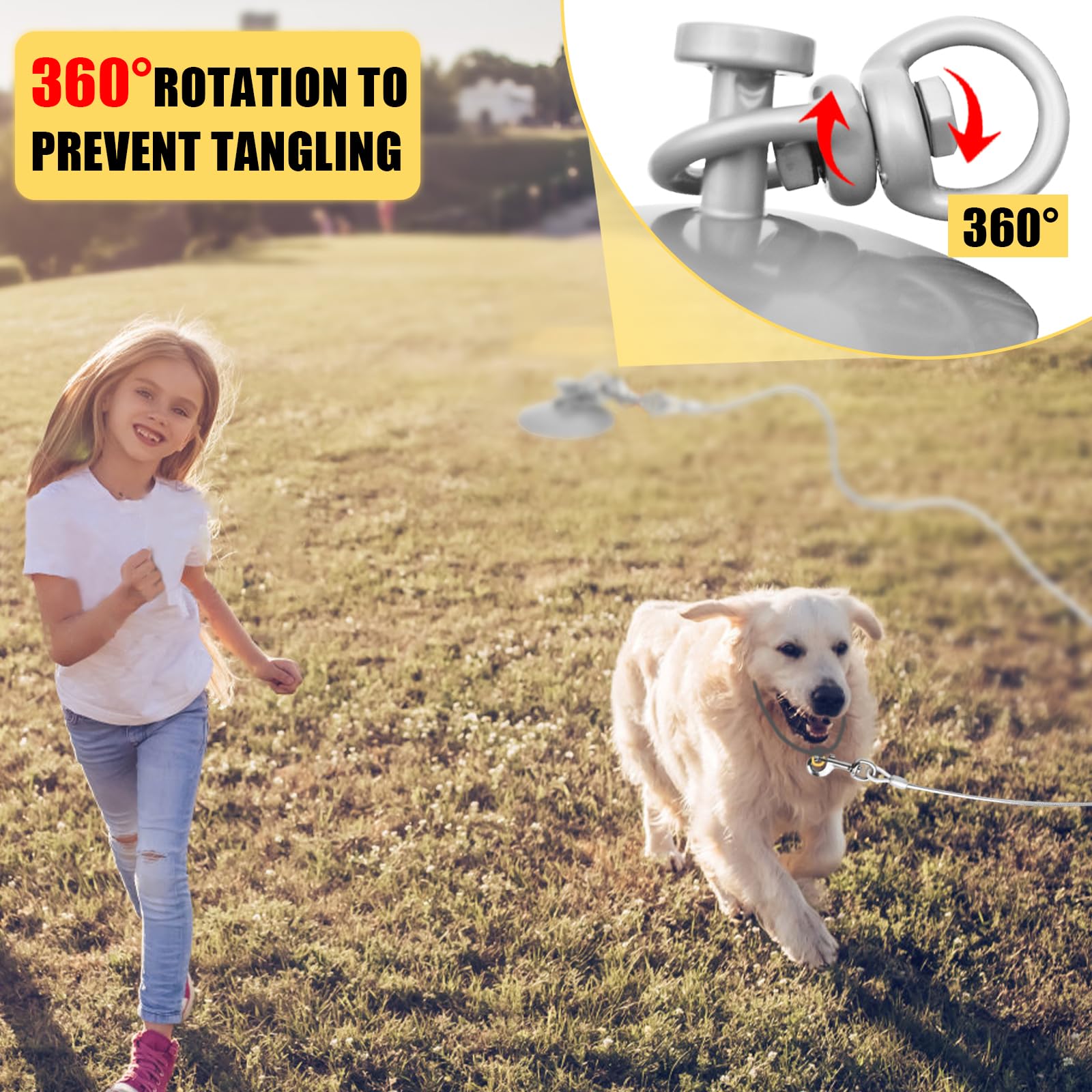 HaiYUAN ideal for yard, camping, and beach trips allowing safe dog exploration.