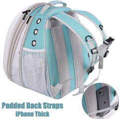 Halinfer airline-approved cat backpack fits under seats for easy travel.