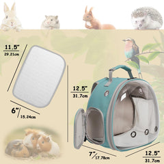 halinfer bearded dragon space capsule window provides clear pet monitoring