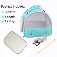 Halinfer Bird Travel Cage includes a soft mat for a cushioned travel surface.