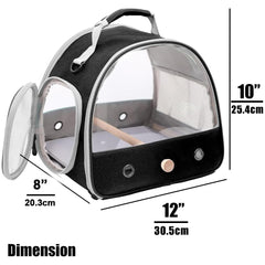 Halinfer Bird Travel Carrier con manija superior para llevar con comodidad.