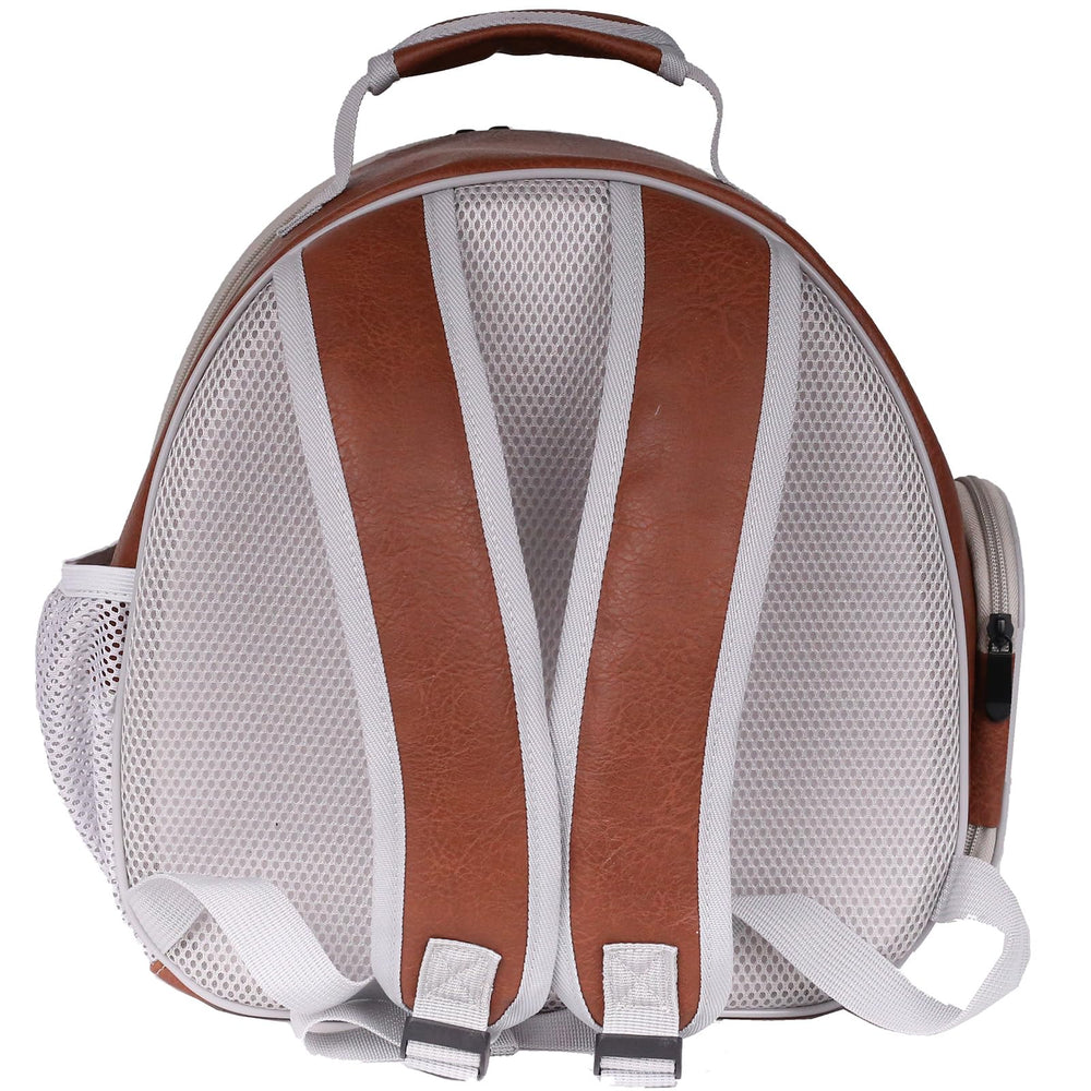 Halinfer brown PU leather reptile travel bag harness supports secure on-the-go journeys.