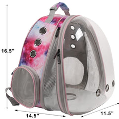 halinfer bubble-window view provides clear visibility for curious cats during outings