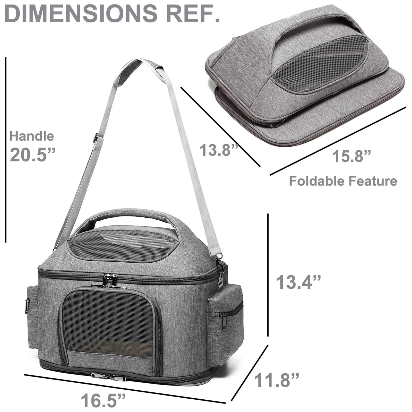halinfer cat-carrier front-door-ventilation demonstrates easy access and airflow during outings