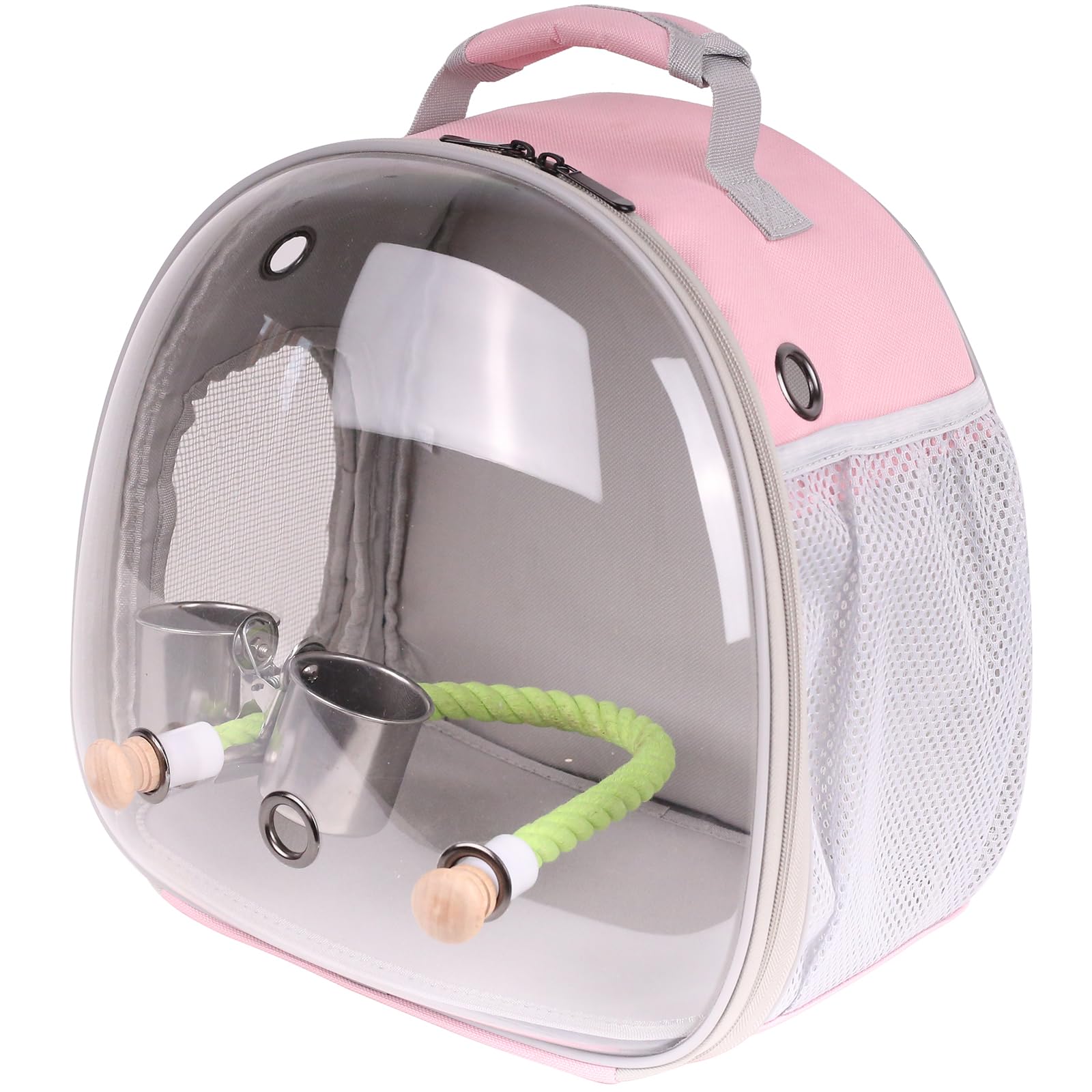 Halinfer compact backpack size suitable for travel and vet visits.