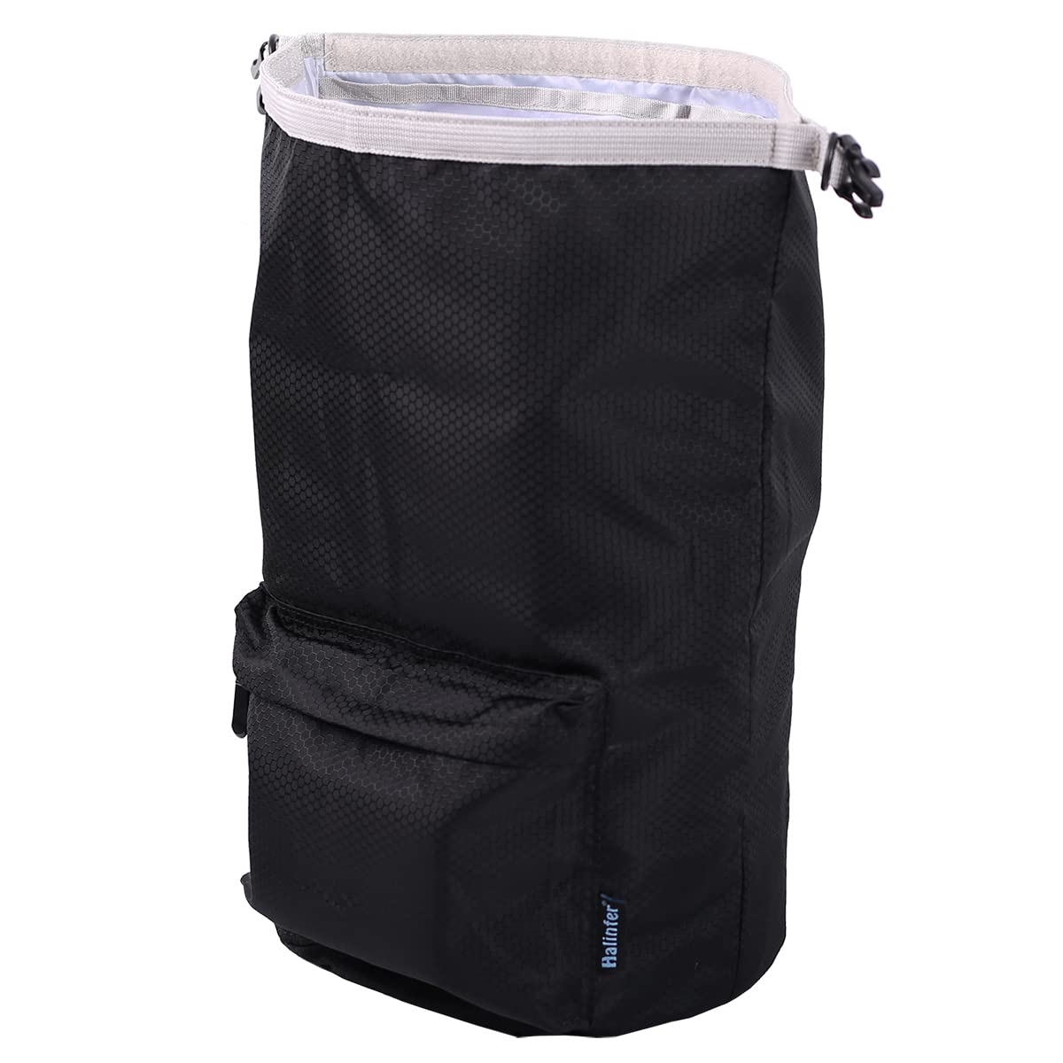 Halinfer dog food travel container main view showing large kibble capacity for trips.