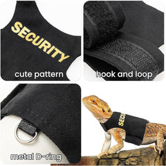 halinfer ergonomic backpack carries bearded dragon hands-free while staying balanced
