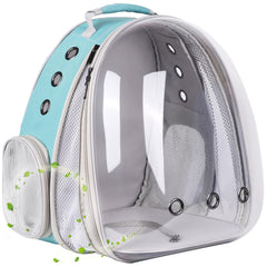 Halinfer front-extend cat carrier backpack expands space for comfortable travel with pets.