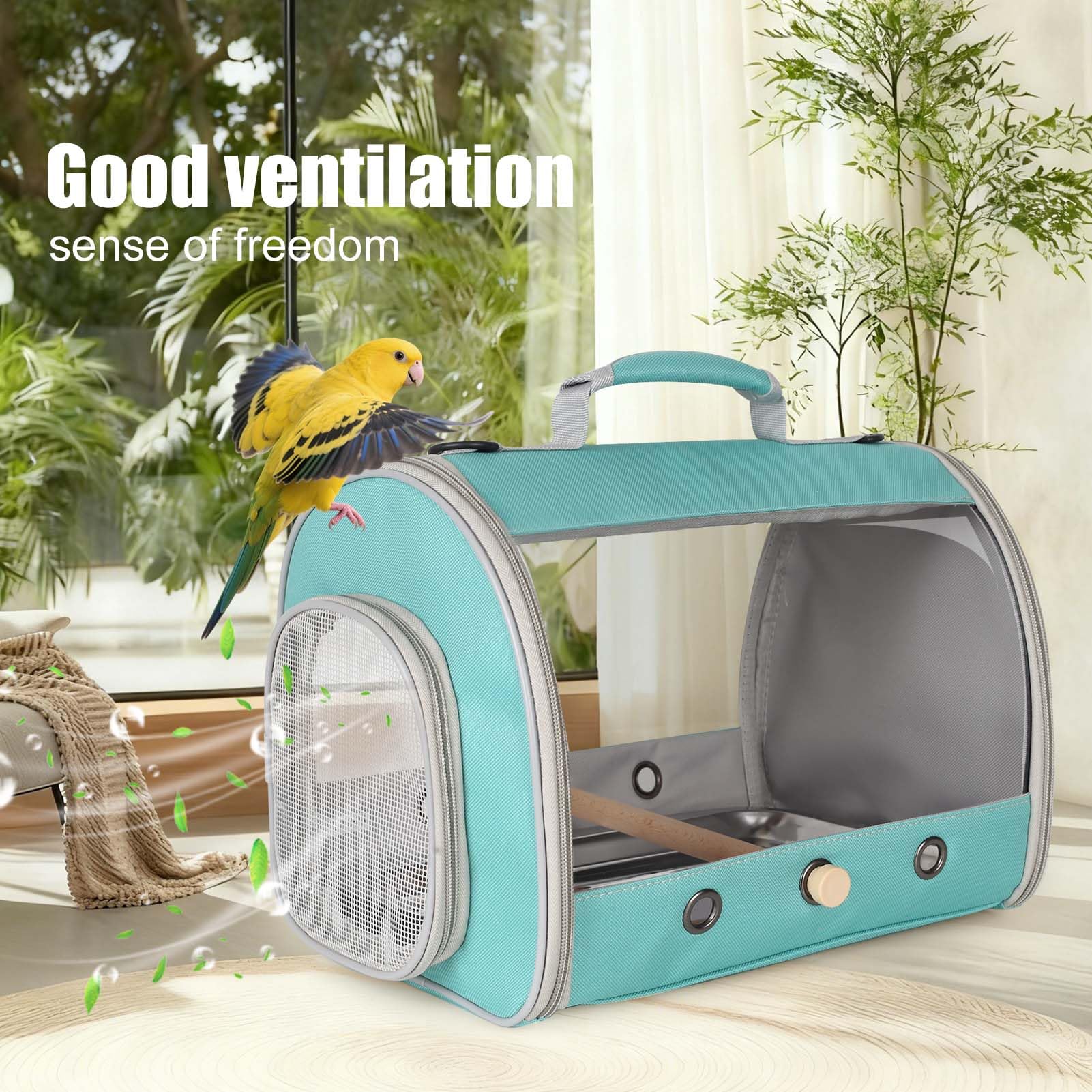 halinfer metal tray and removable bottom tray for quick cleaning after travel.
