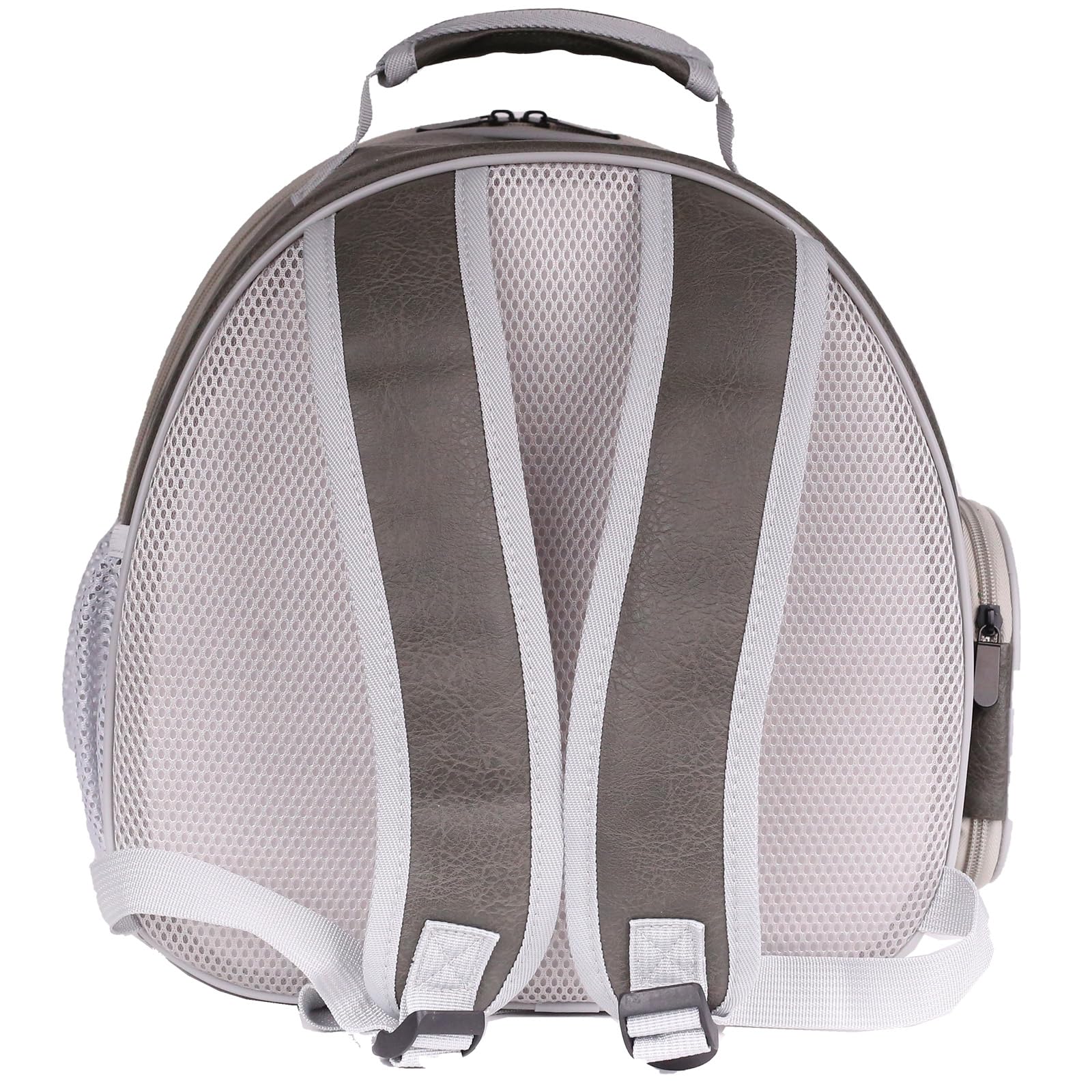 Halinfer PU leather shell appears durable and stylish for reptile transport.