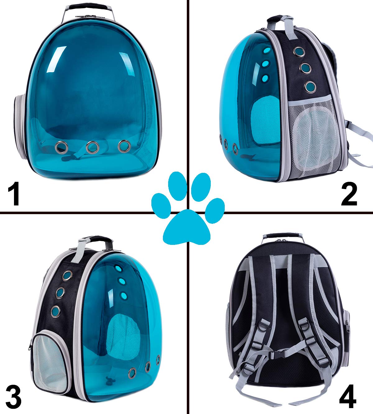 halinfer tinted blue cat backpack lightweight under 3 lbs with safe materials