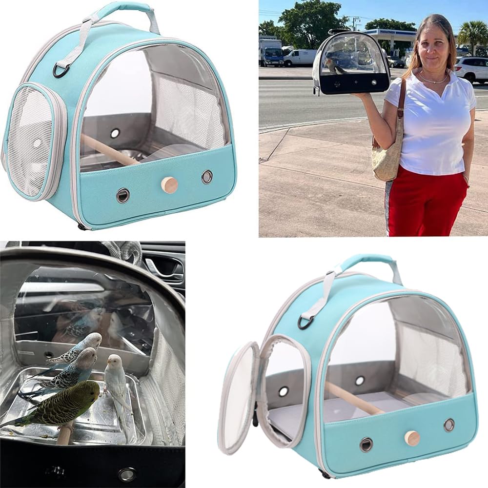 halinfer travel cage side-pocket design for snacks and essentials