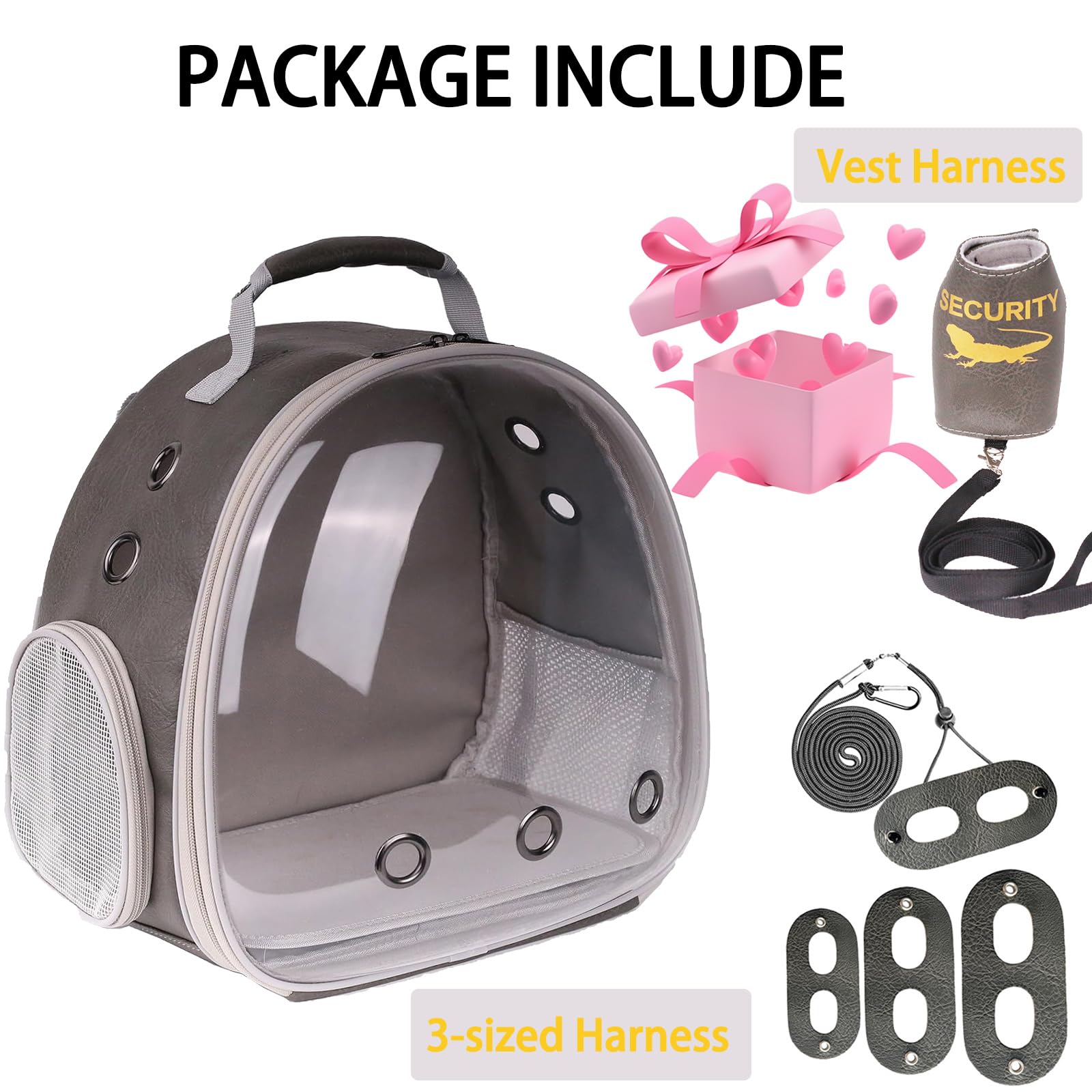 Halinfer Ventilated carrier with mesh panels promoting better air circulation on trips.