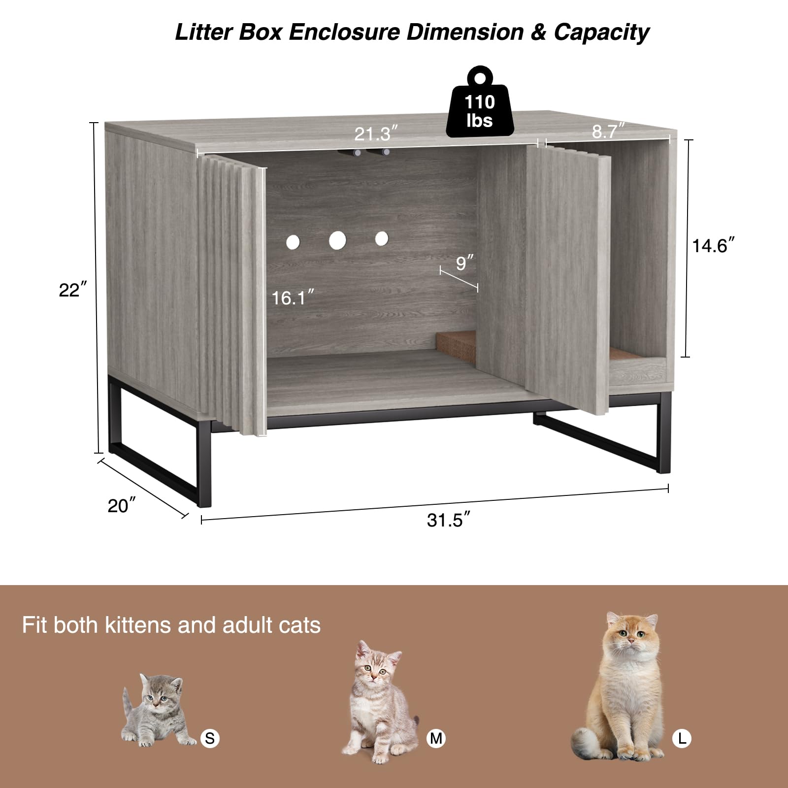 Halitaa countertop display area used as decorative end table and plant stand