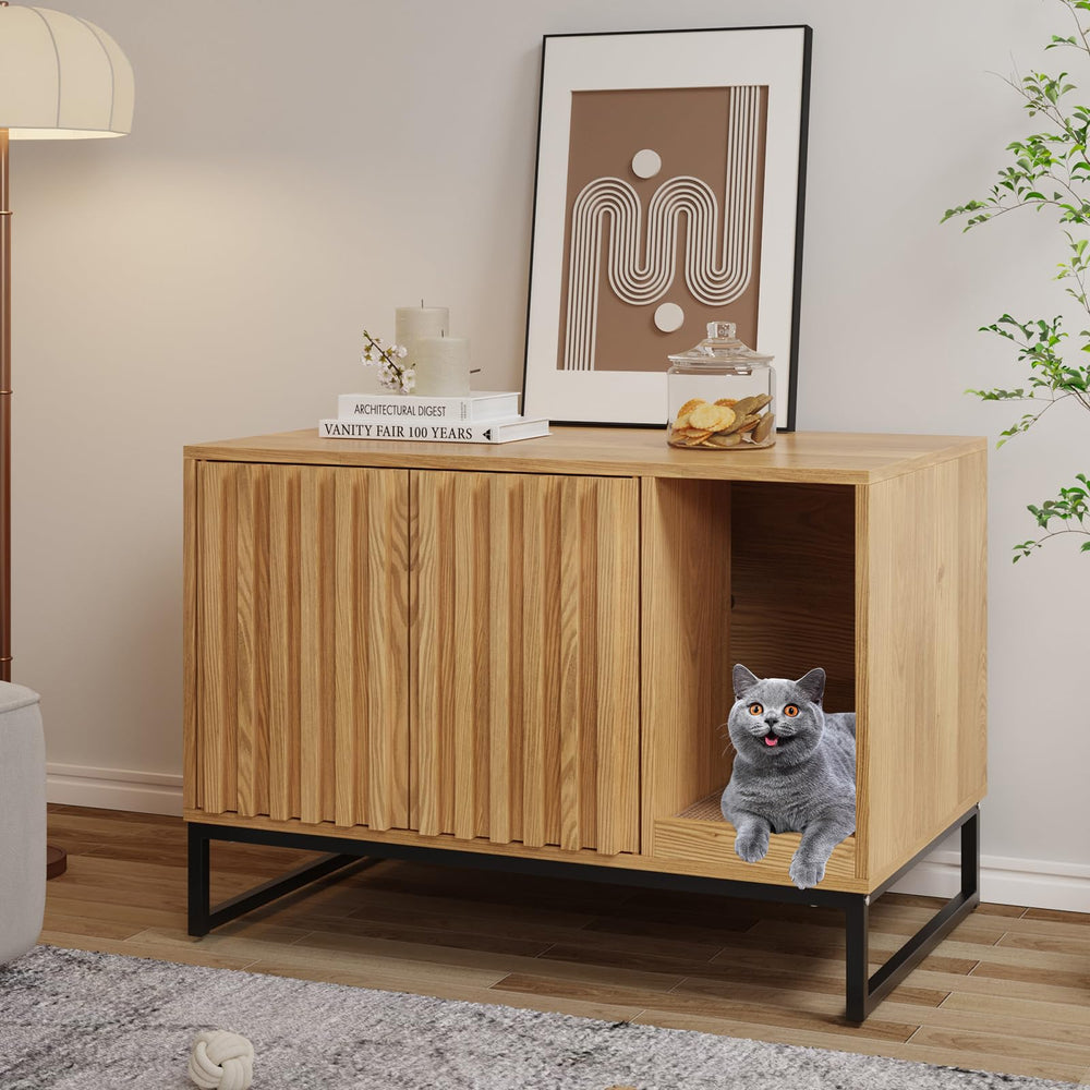 Halitaa sturdy cabinet supports up to 110 pounds of weight.