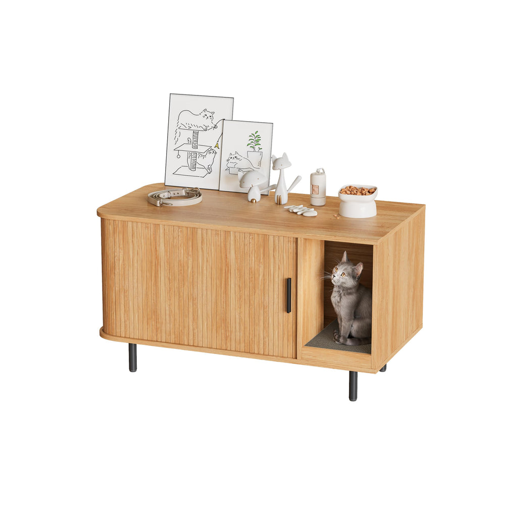 Halitaa natural wood tone finish blends with home décor