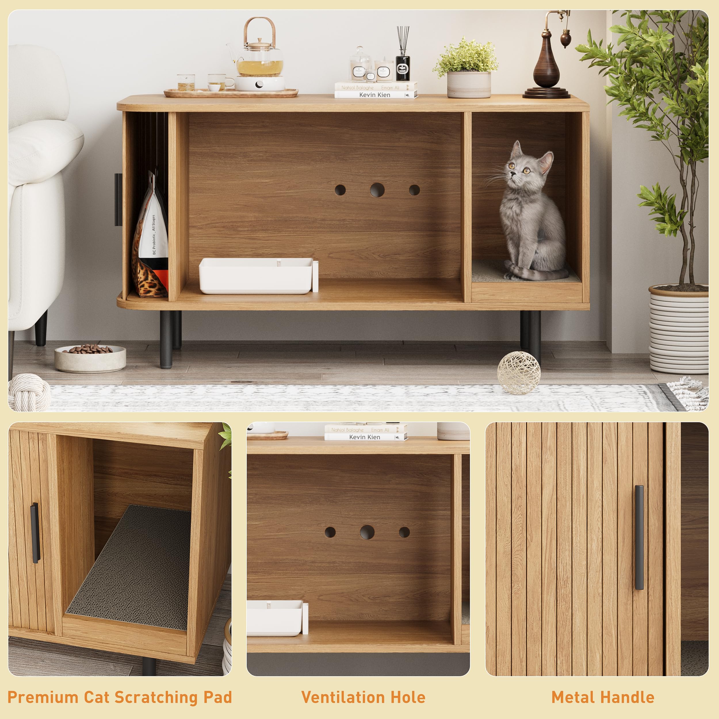 Halitaa sturdy density board and metal legs providing durable support