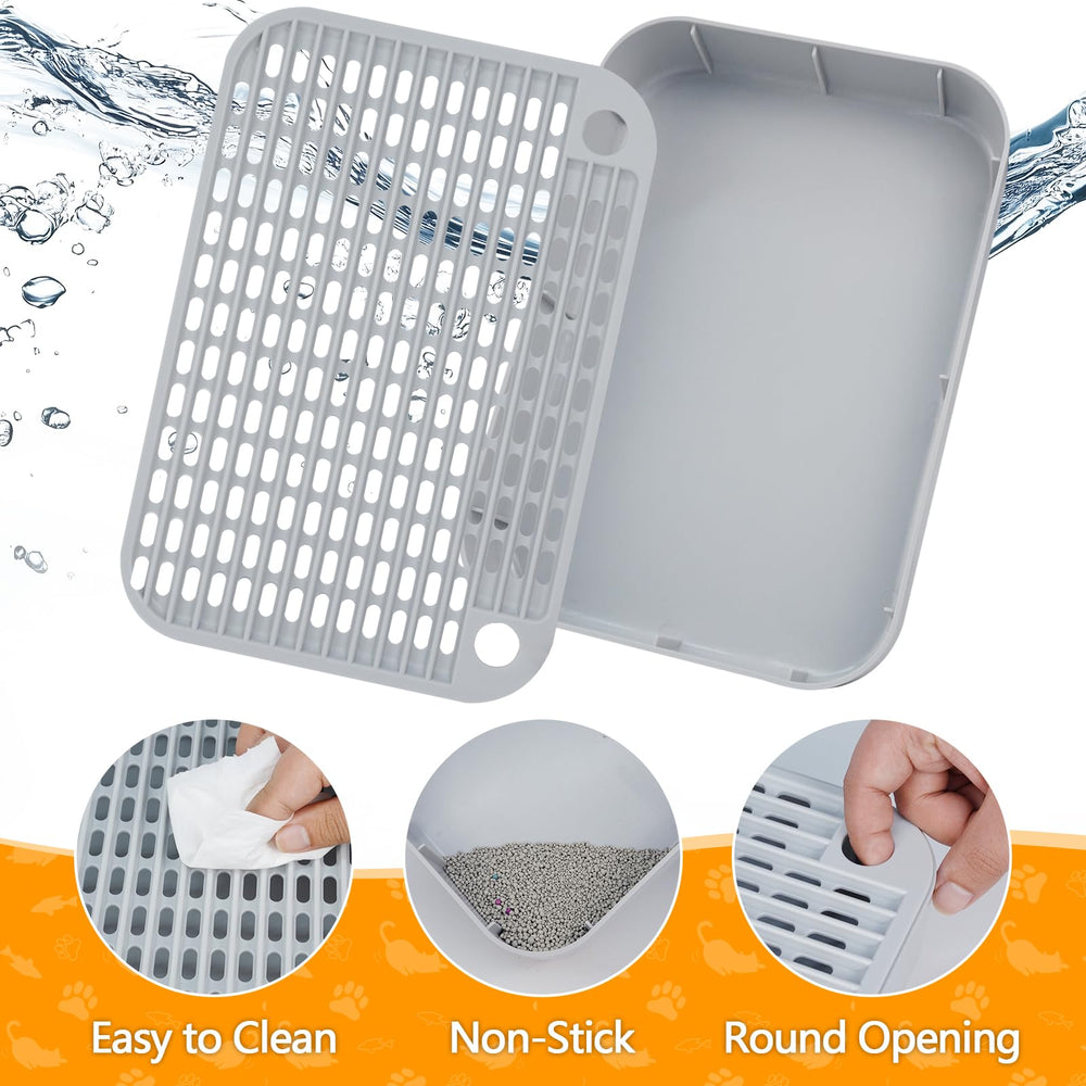HALKYDY anti-slip feet keep mat stable during busy cat movements