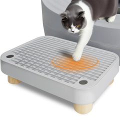 HALKYDY self-cleaning litter box step top for quick litter disposal and tidier floors