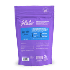 Halo Bully Stick oven-baked in USA image highlighting quality manufacturing.
