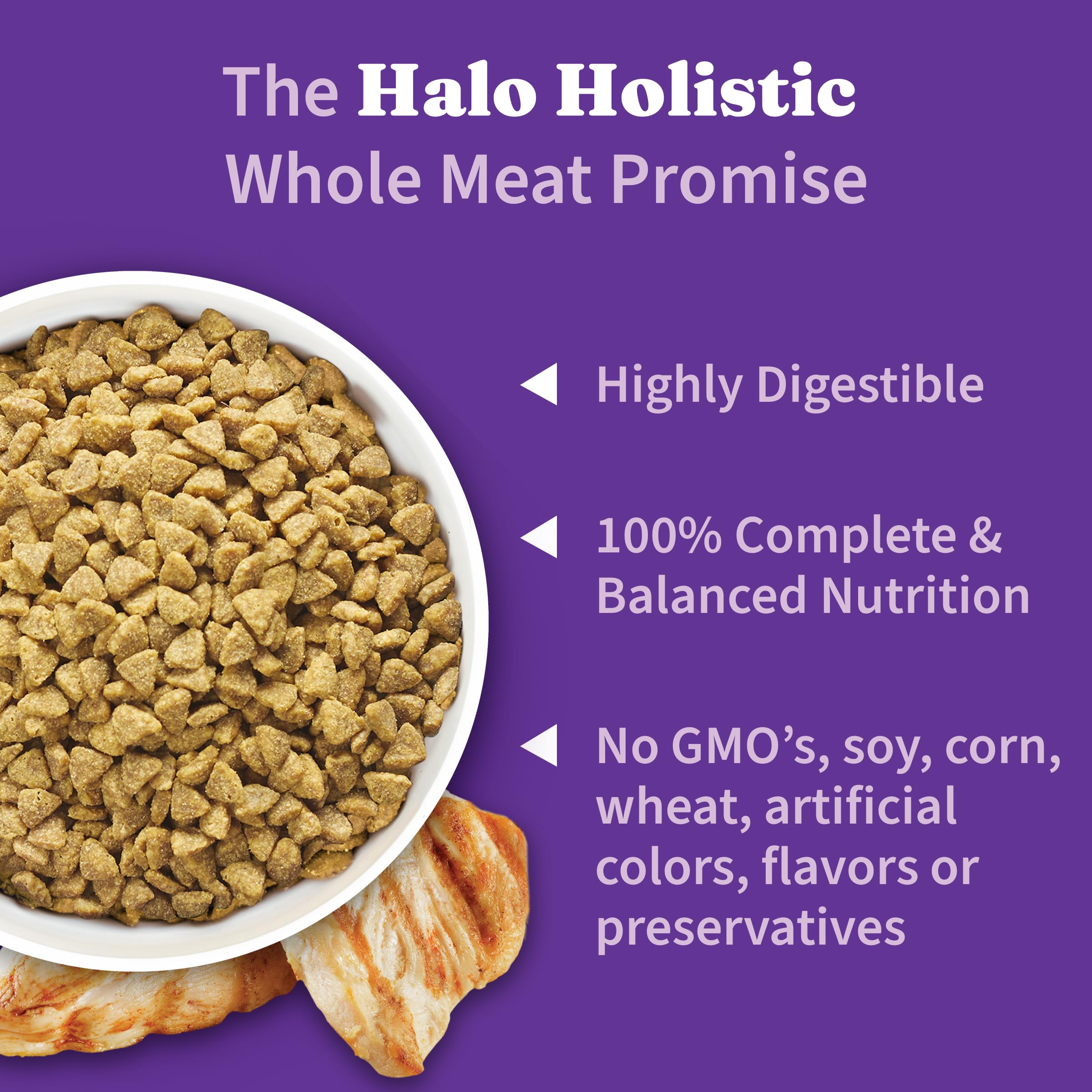 Halo Cage-Free Chicken Basket underscores ethical sourcing from GAP-certified farms.