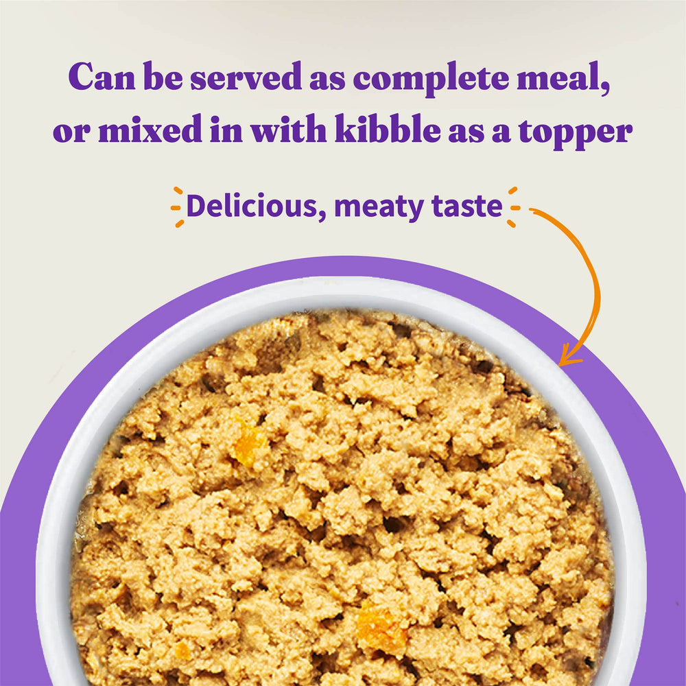 Halo dog food glucosamine chondroitin image signals hip and joint support benefits.