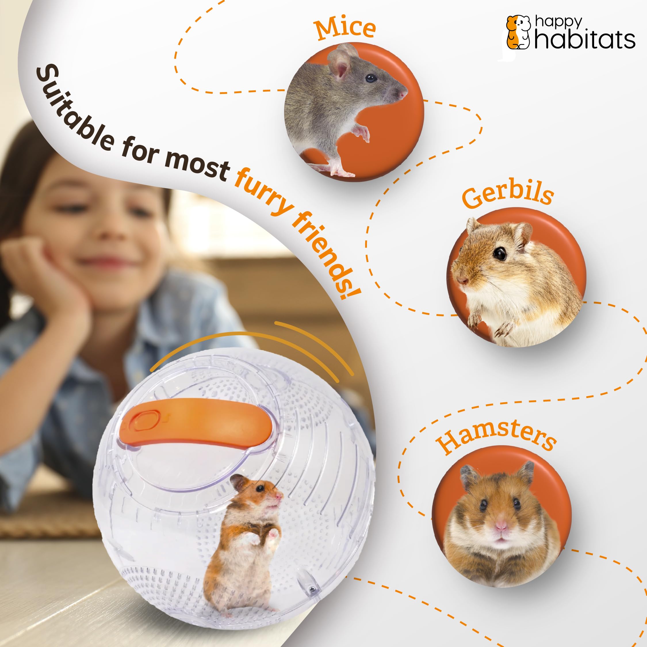 Happy Habitats The Halo inflatable ball option adds portable, flexible outdoor play.