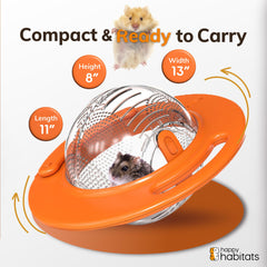 Happy Habitats The Halo ventilation holes provide breathable airflow for relaxed, safe play.