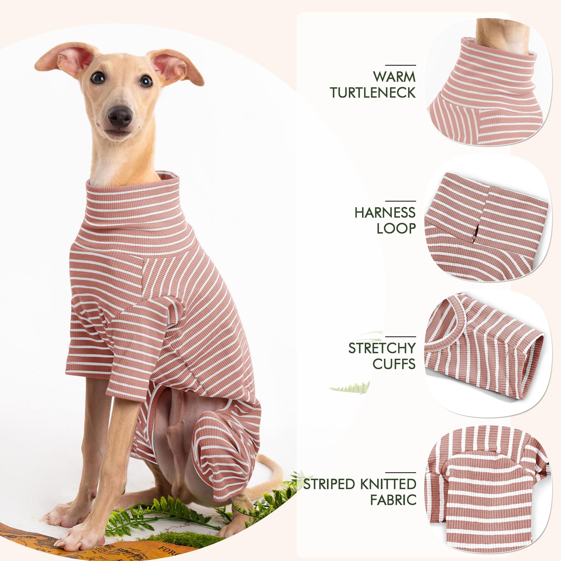 Haloumoning dog sweater winter-clothes ideal for cold-weather outings.