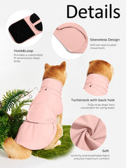 Haloumoning thunder-shirt on a dog during fireworks for stress-support