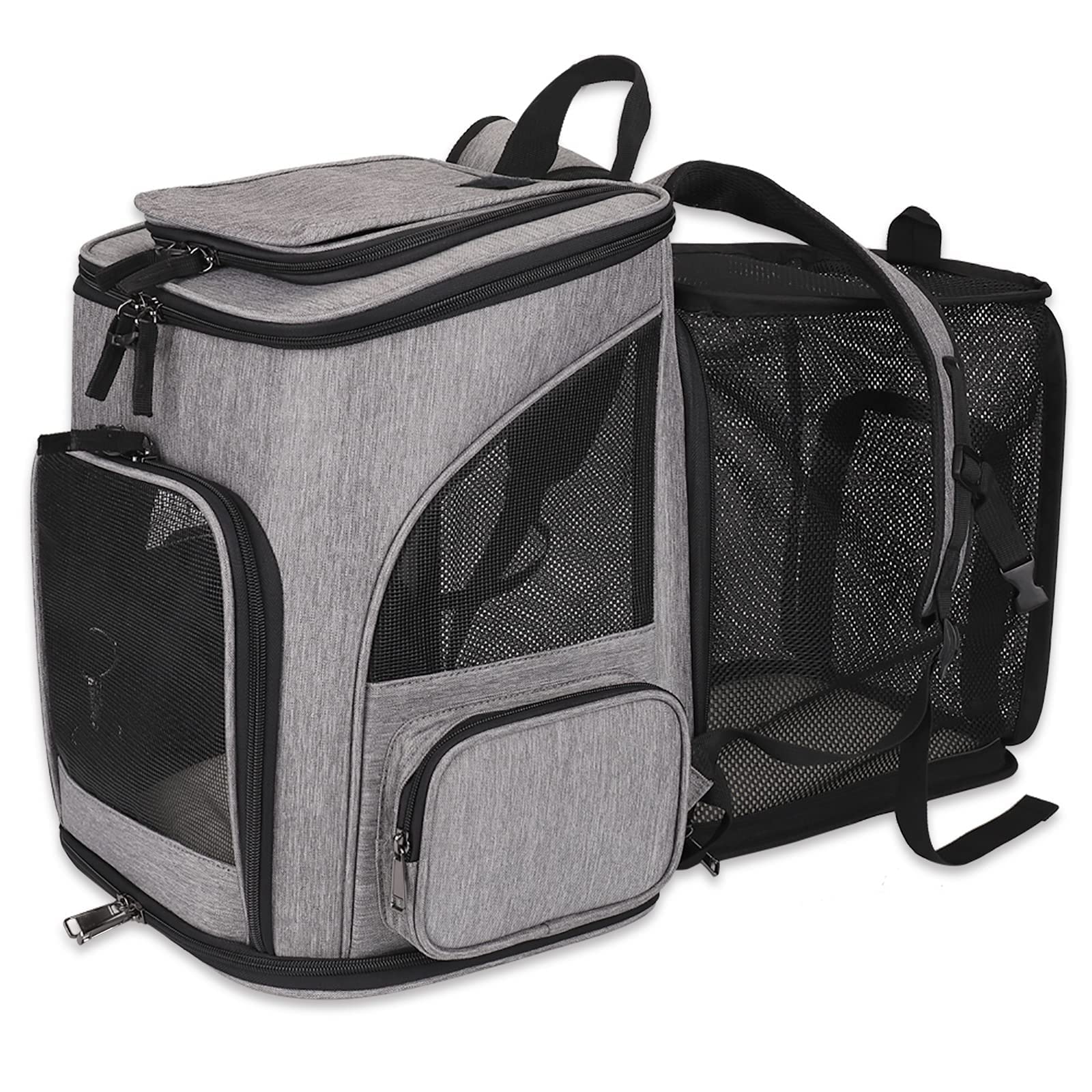 HALOVIE large expandable design accommodates small pets for travel