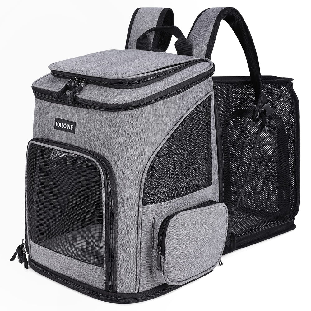 HALOVIE pet carrier backpack expandable with extra room for comfort