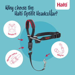 HALTI OptiFit cheek straps contour the face for secure, eye-friendly control