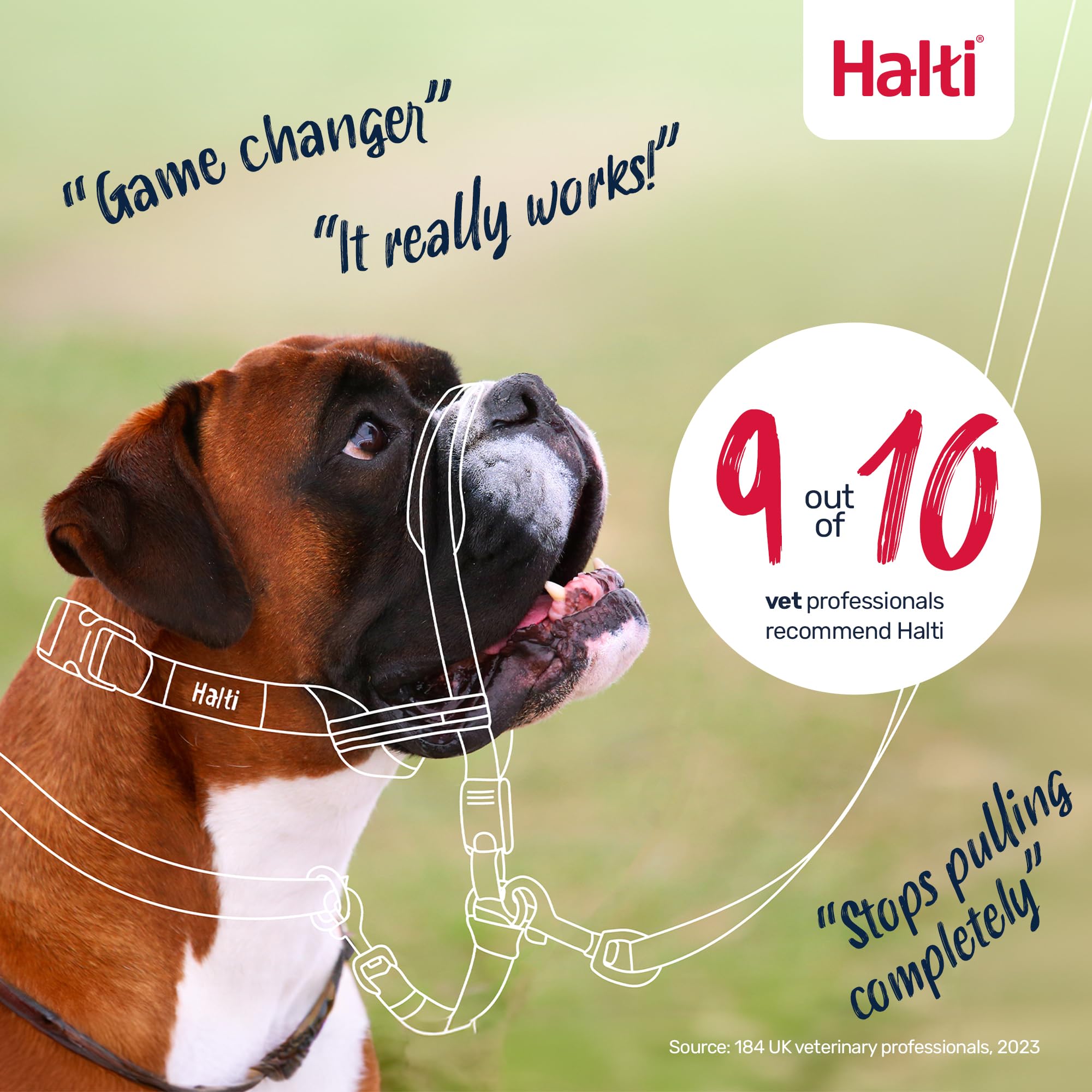 HALTI OptiFit pack includes guide and safety link for training at home