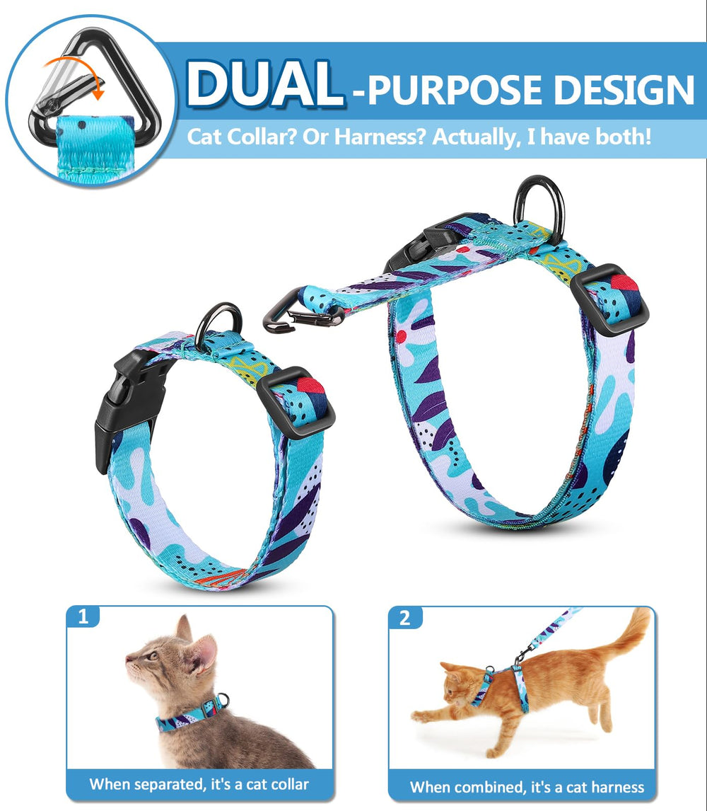 Halypet anillo triangular desmontable en arnés para gato