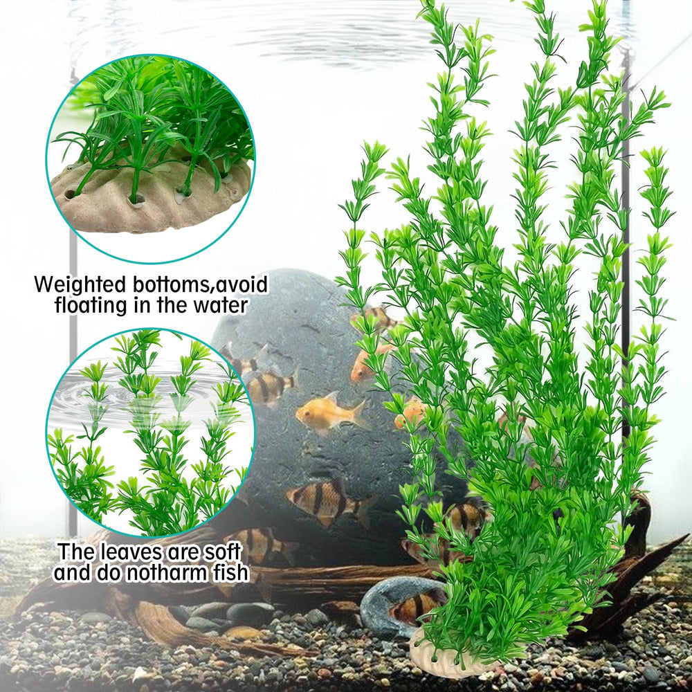 Hamiledyi two-pack soft-plastic plants are safe and easy to maintain
