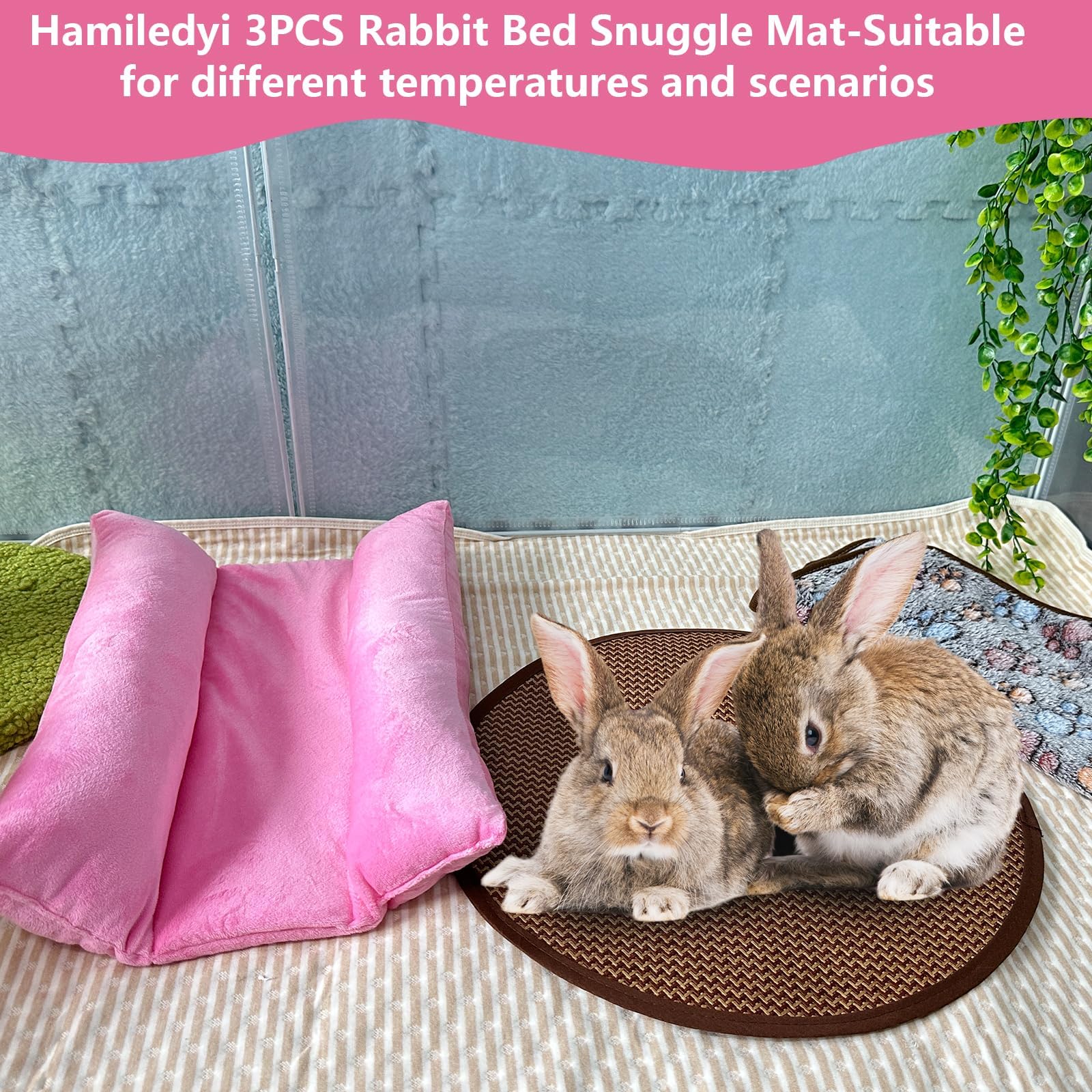 Hamiledyi bed mat soft flannel surface for stylish, comfy nest.