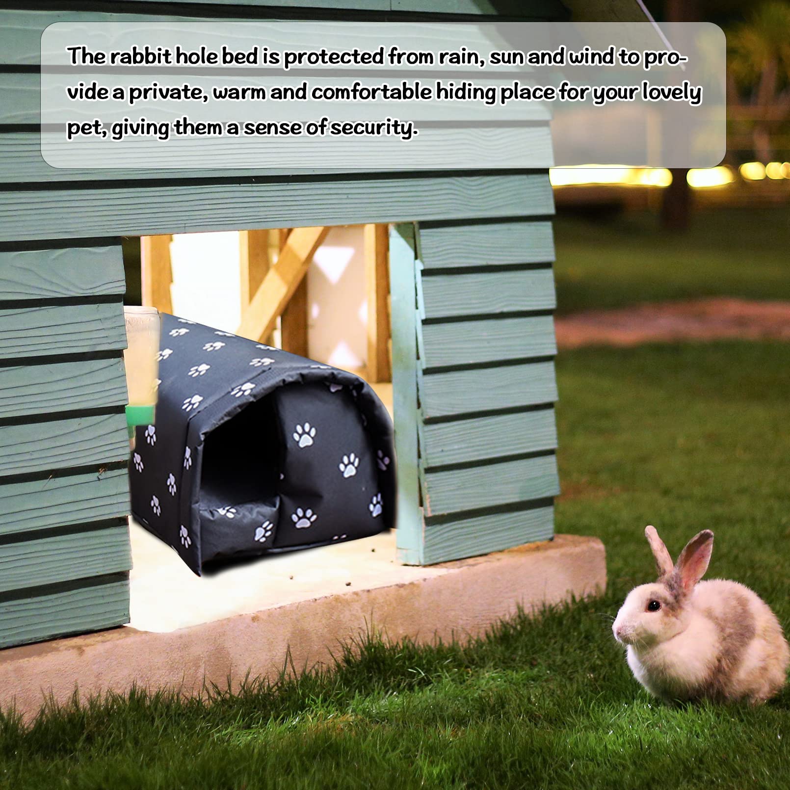 Hamiledyi Bunny Cave Bed machine-washable construction simplifies cleanup after playful sessions