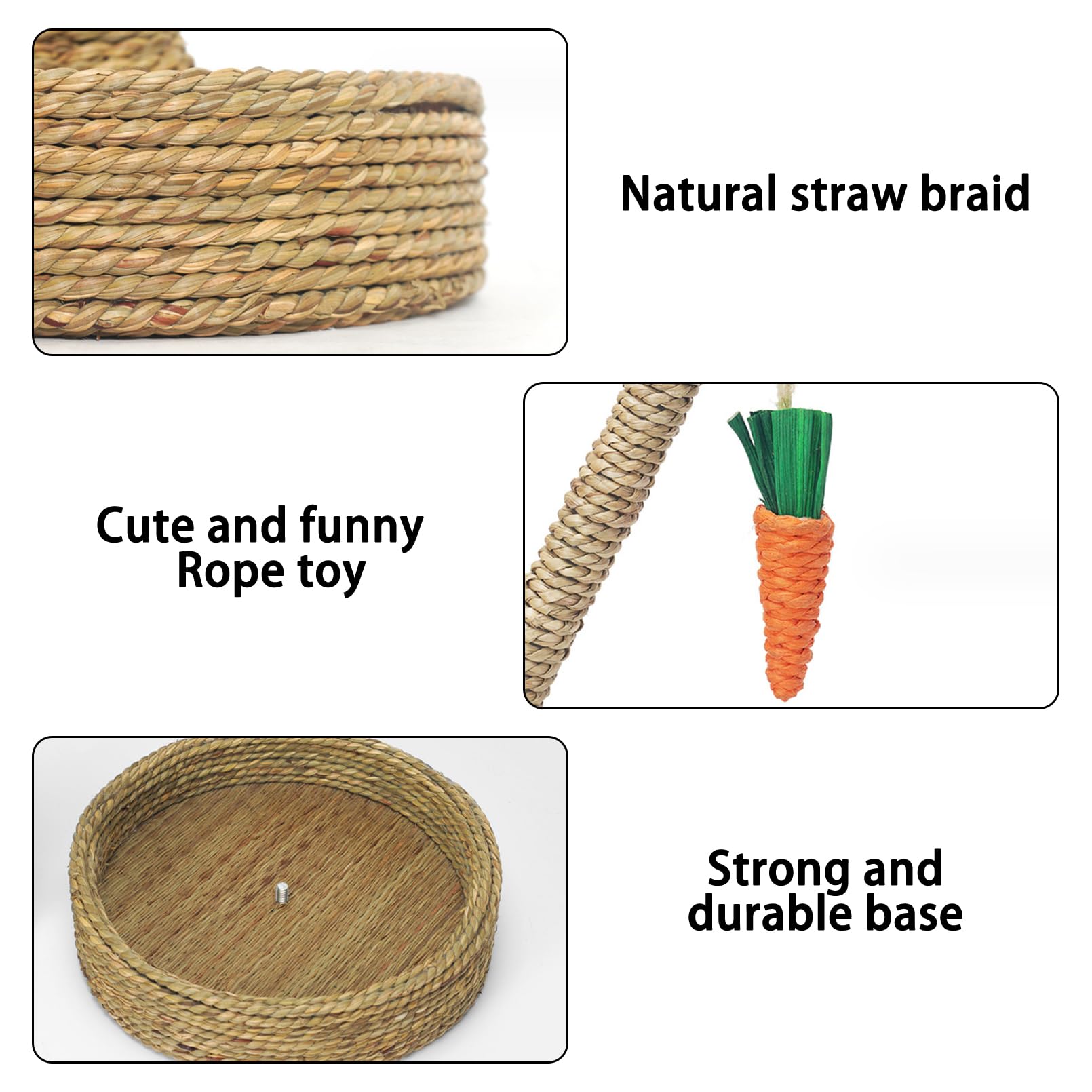 Hamiledyi Bunny Chew Toy carrot color images attract pets and encourage interactive play.