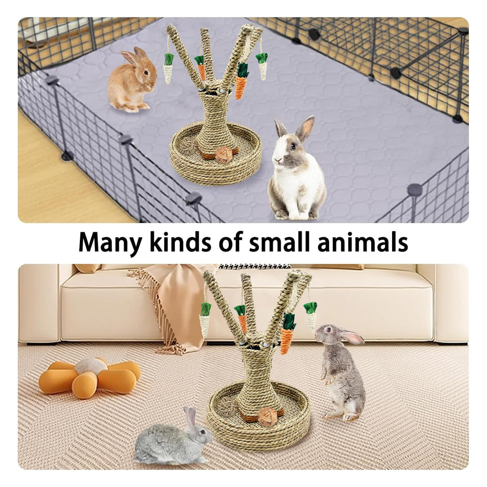 Hamiledyi Bunny Chew Toy natural materials emphasize eco-friendly design for safe chewing experiences.